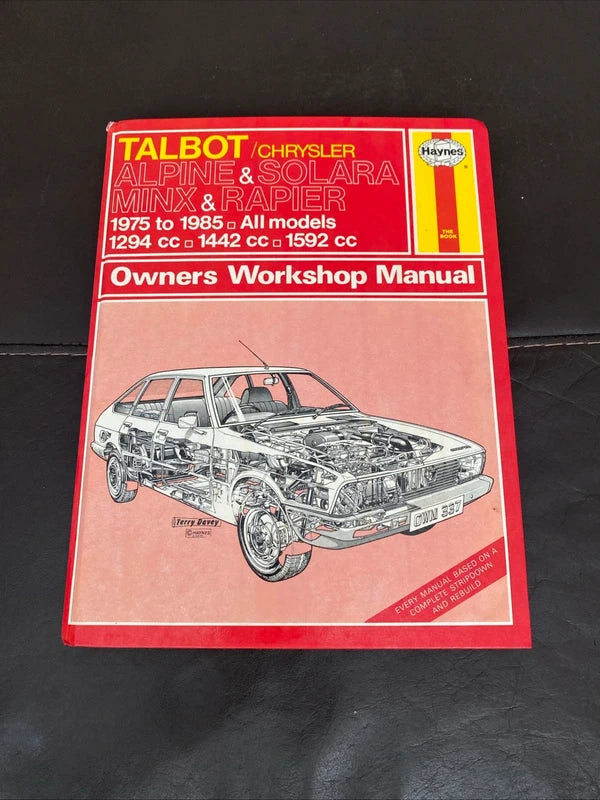 Talbot Chrysler Haynes car manual