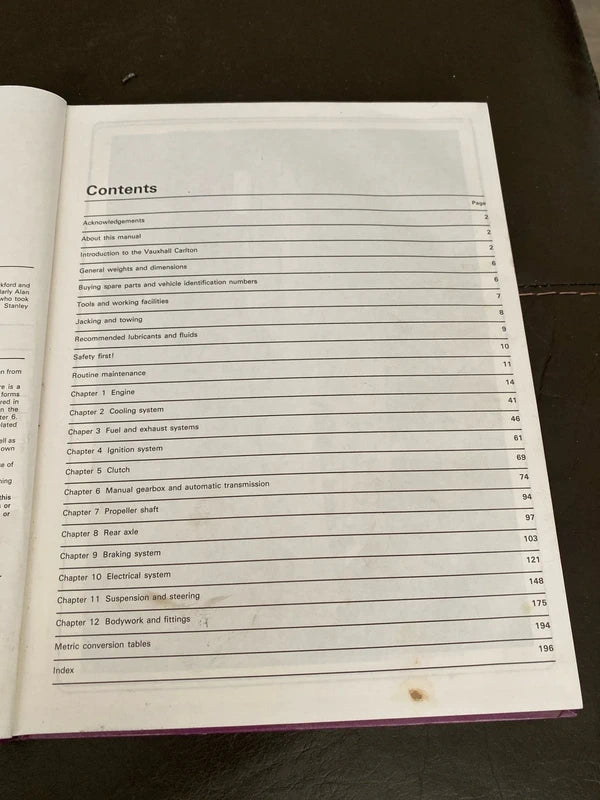 Vauxhall Haynes workshop manual