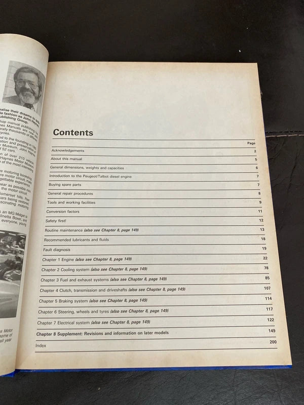 Peugeot diesel engine Haynes manual