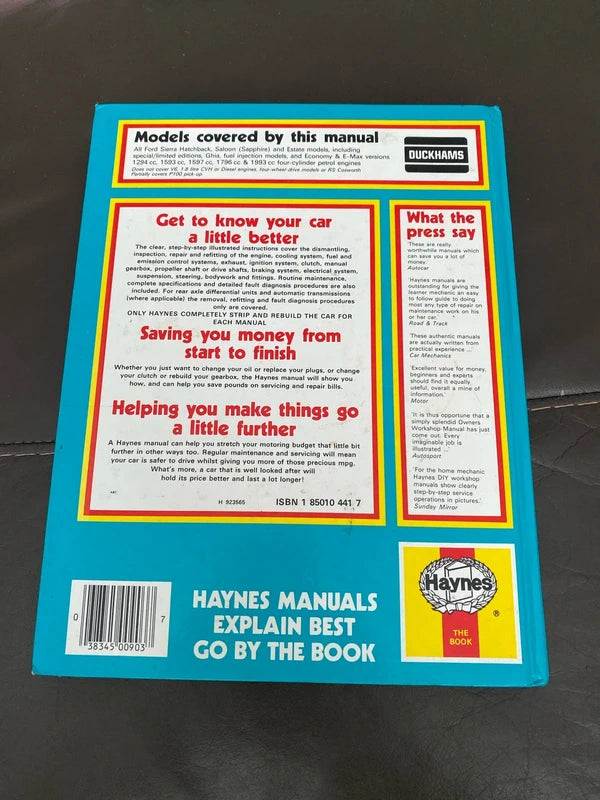 Ford sierra haynes workshop manual