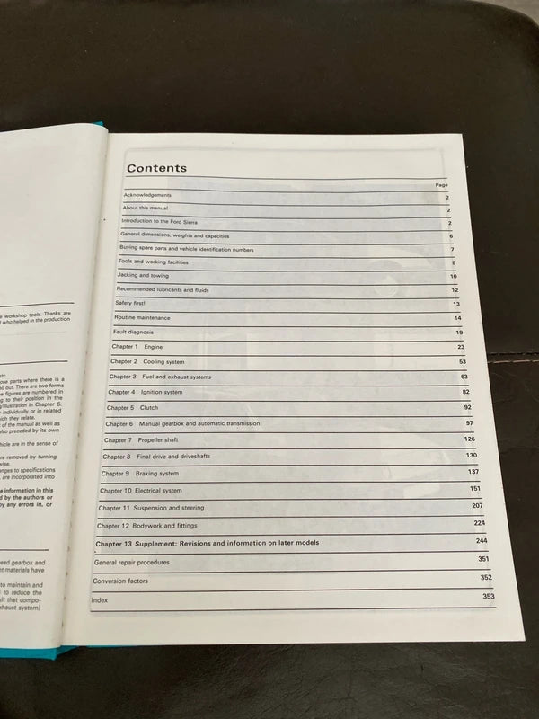 Ford sierra haynes workshop manual