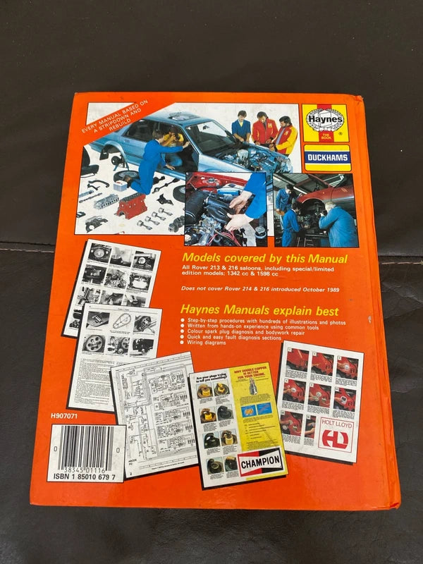 Rover 213 & 216 Haynes owners workshop manual
