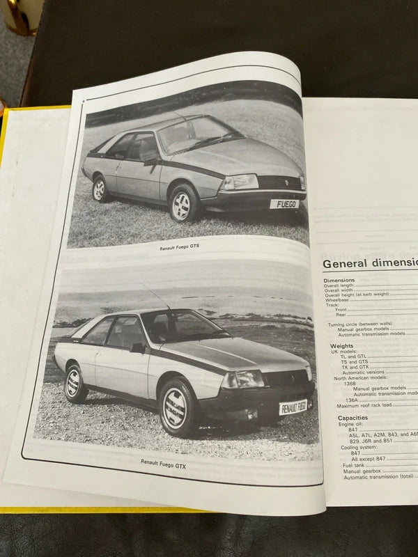 Renault fuego Haynes workshop manual