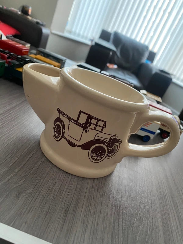 Vintage Wade Shaving Mug Jug Ceramic Depicting Austin 7 Motorcar 1927