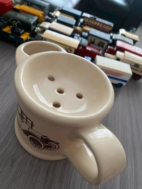 Vintage Wade Shaving Mug Jug Ceramic Depicting Austin 7 Motorcar 1927