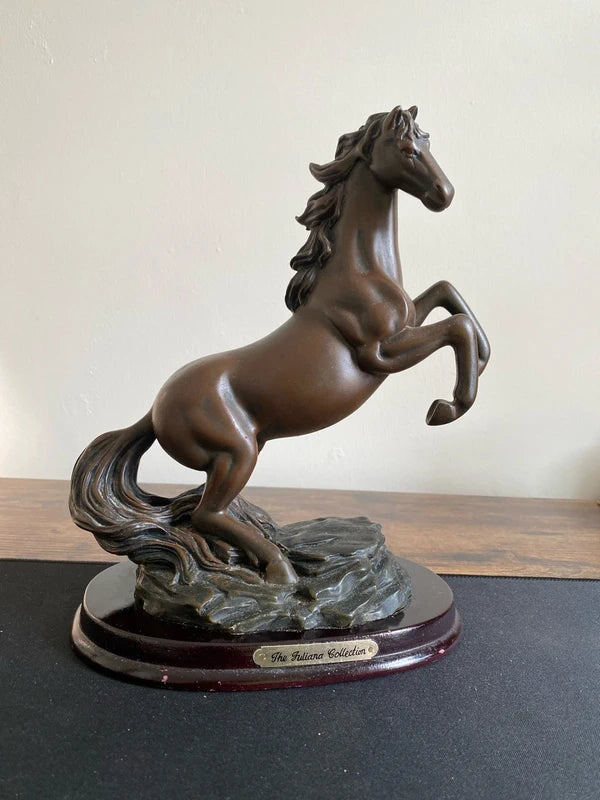 The Juliana Collection - Black Horse Model Figurine vintage collectible Sculpture