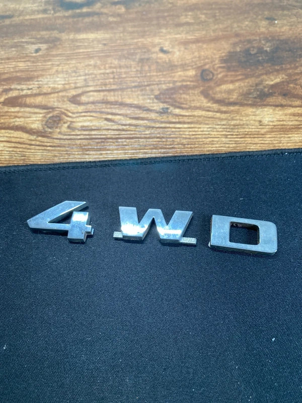 4WD car badge logo emblem