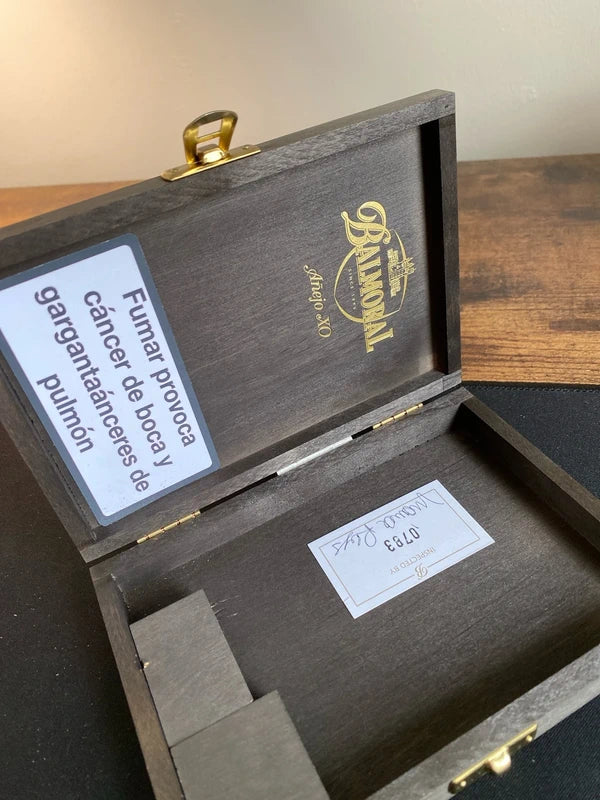 Empty wooden cigar box collectible balmoral
