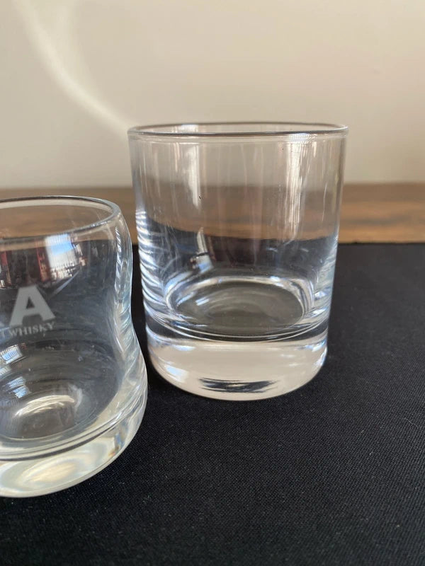 Whiskey glass combo - 2 medium 2 small one Jura branded