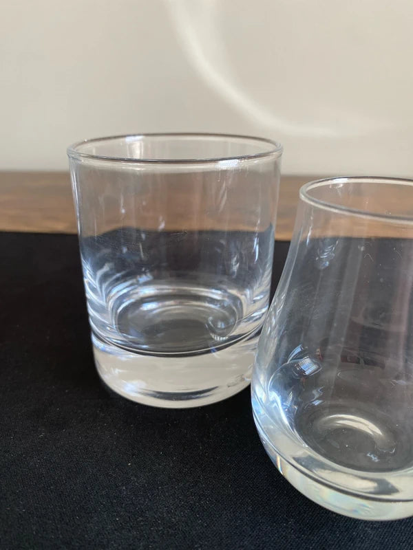 Whiskey glass combo - 2 medium 2 small one Jura branded