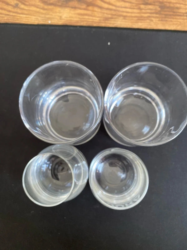 Whiskey glass combo - 2 medium 2 small one Jura branded