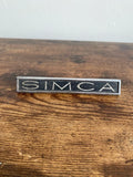 Simca vintage metal car badge emblem logo collectible