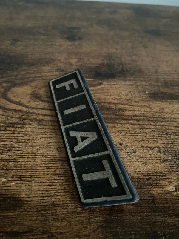 Classic Fiat 500 front emblem badge logo collectible vintage