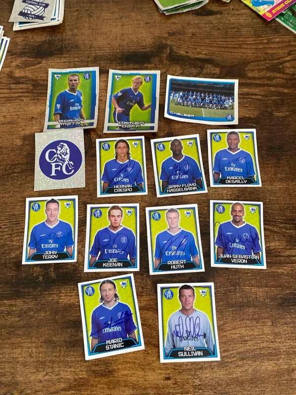 Merlin’s 2004 Chelsea FC football stickers collectible rare John Terry