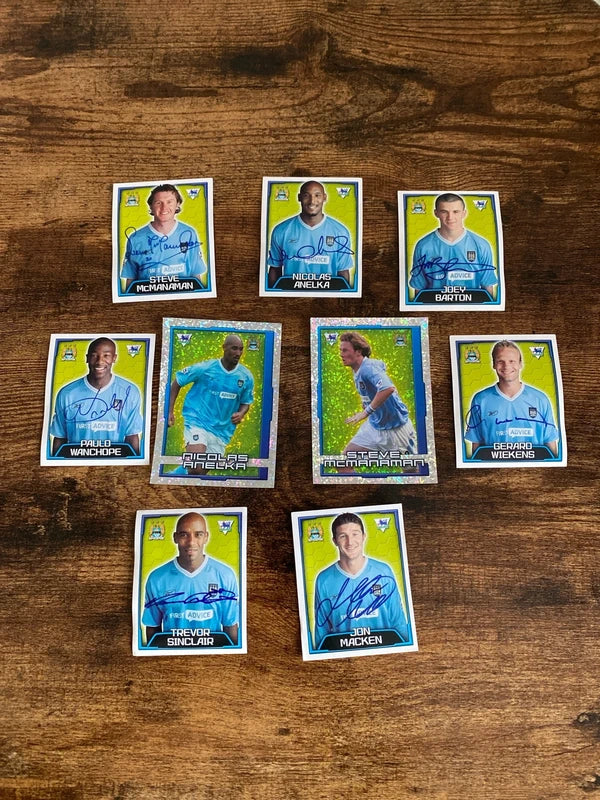 Merlin’s Manchester City football stickers 2004 rare collectible retro