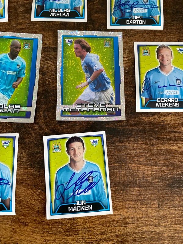 Merlin’s Manchester City football stickers 2004 rare collectible retro