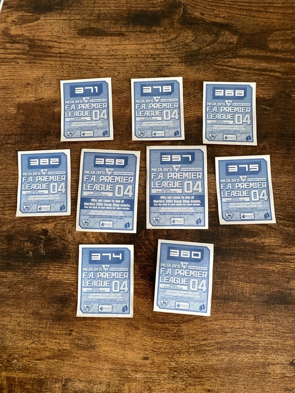 Merlin’s Manchester City football stickers 2004 rare collectible retro