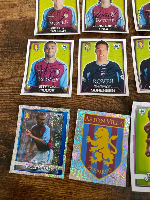 Merlin’s 2004 Aston Villa football stickers bundle collectible