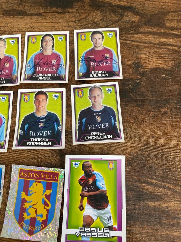 Merlin’s 2004 Aston Villa football stickers bundle collectible