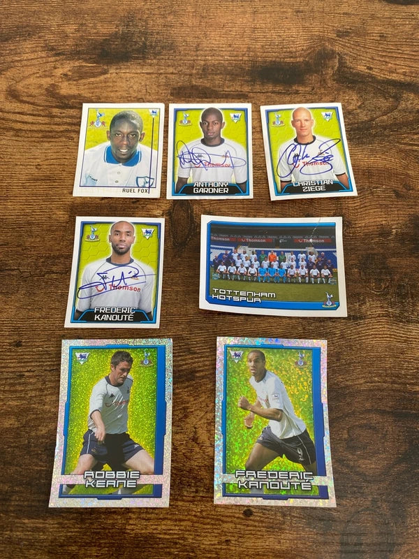 Merlin’s 96-04 Tottenham Hotspur football stickers bundle collectible