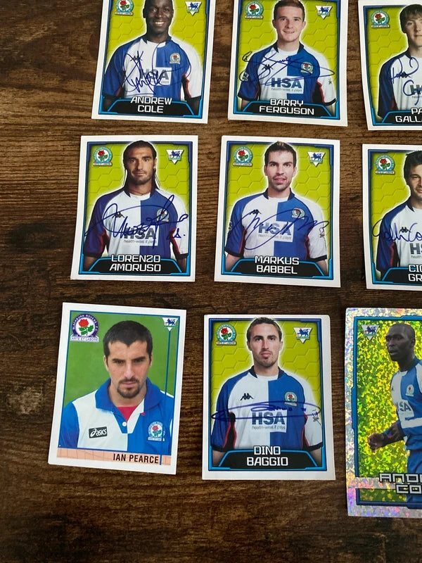 Merlin’s football collectible bundle Blackburn Rovers stickers unused