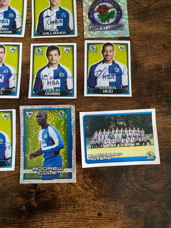 Merlin’s football collectible bundle Blackburn Rovers stickers unused