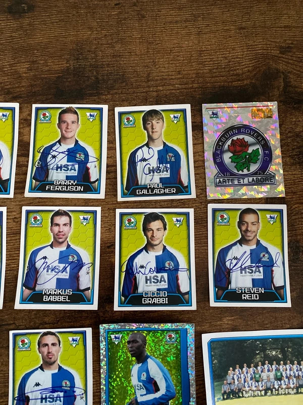 Merlin’s football collectible bundle Blackburn Rovers stickers unused