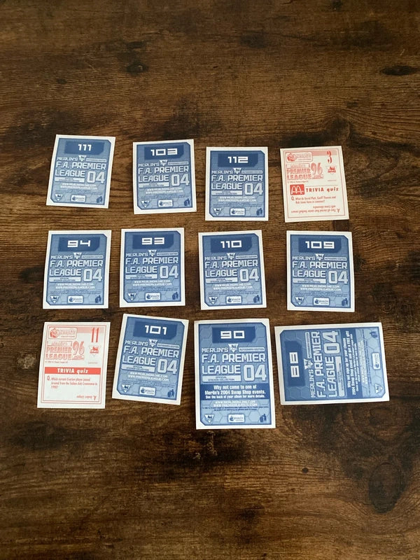 Merlin’s football collectible bundle Blackburn Rovers stickers unused