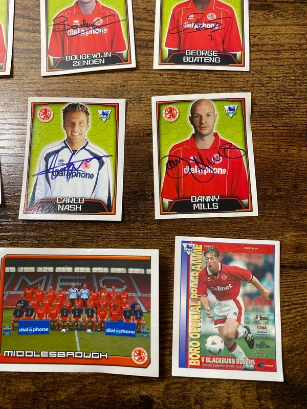 Merlin’s collectible football bundle Middlesbrough FC stickers