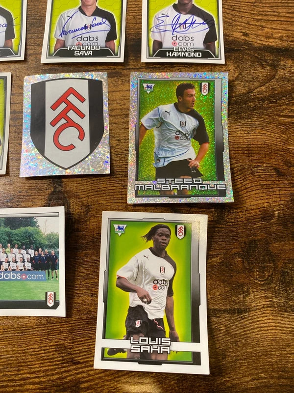 Merlin’s collectible bundle of Fulham FC stickers retro