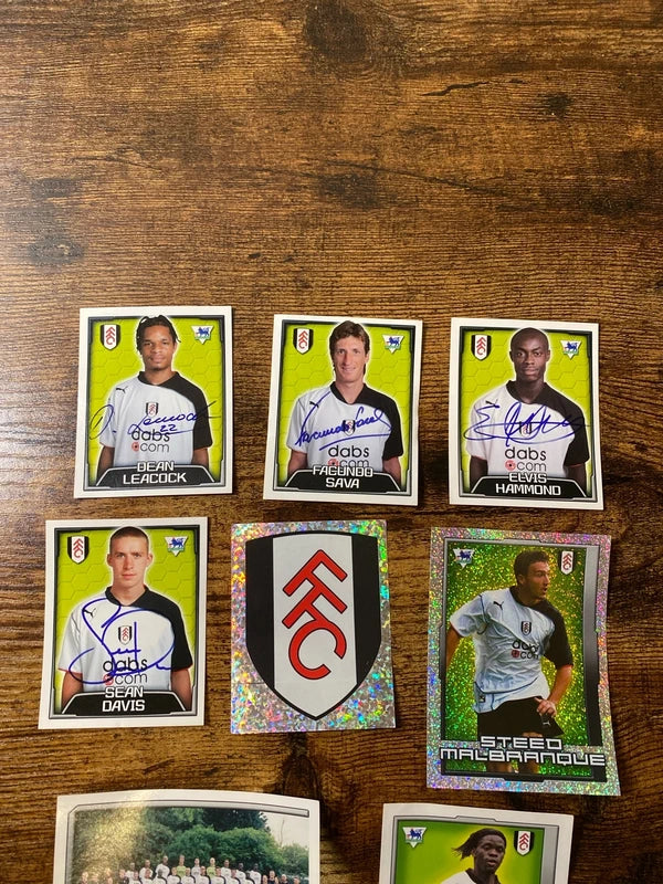 Merlin’s collectible bundle of Fulham FC stickers retro