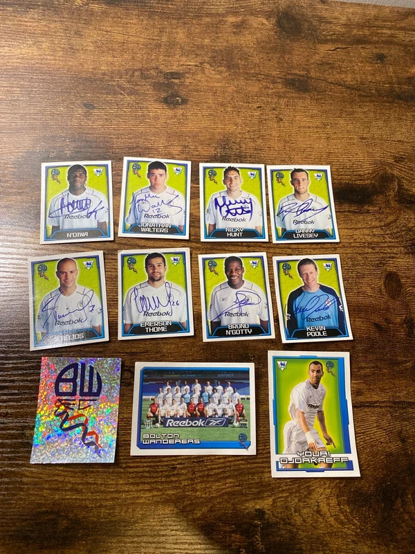 Merlin’s very collectible Bolton Wanderers football sticker bundle