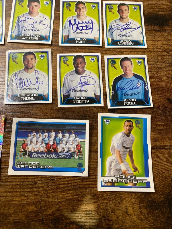 Merlin’s very collectible Bolton Wanderers football sticker bundle