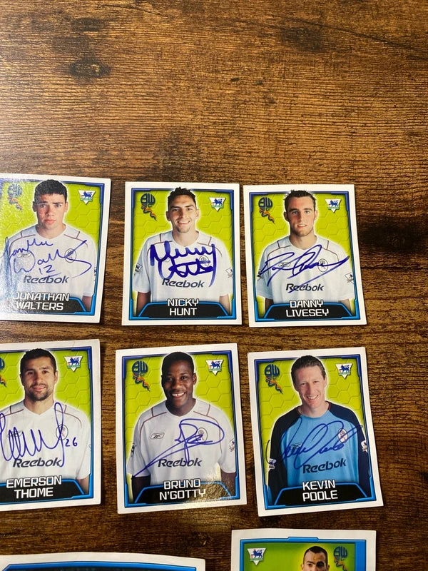 Merlin’s very collectible Bolton Wanderers football sticker bundle