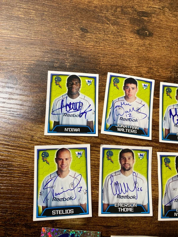 Merlin’s very collectible Bolton Wanderers football sticker bundle
