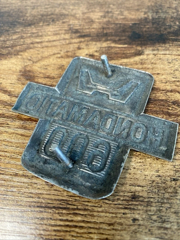 Rare Hondamatic 600 Car Badge Emblem Logo Vintage Metal