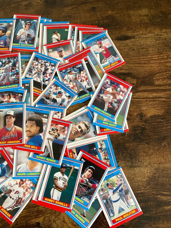 Topps (UK) Set of 88 American Baseball 1989 vintage collectible