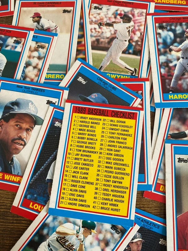 Topps (UK) Set of 88 American Baseball 1989 vintage collectible