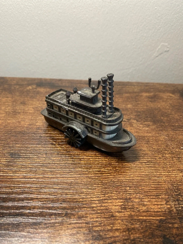 Paddle Wheel Riverboat Die Cast Metal Collectible Pencil Sharpener