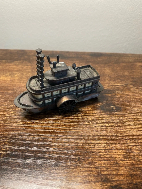 Paddle Wheel Riverboat Die Cast Metal Collectible Pencil Sharpener