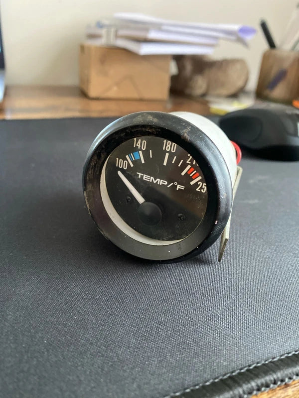 Vintage water temp gauge for truck - upcycle / collectors