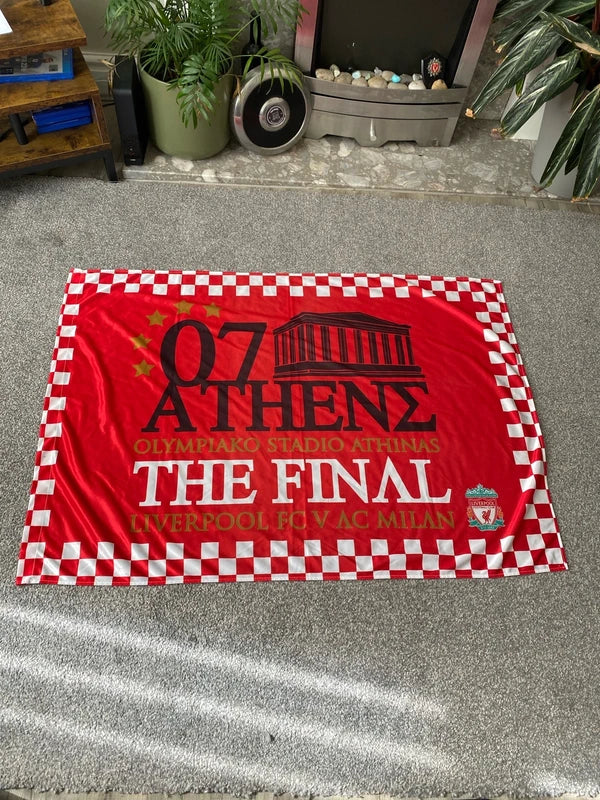Liverpool champions league final flag collectible 2007