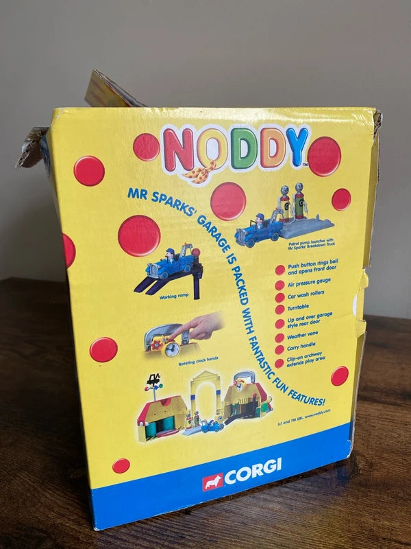 Vintage rare and collectible Corgi Noddy play set Mr Sparks Garage