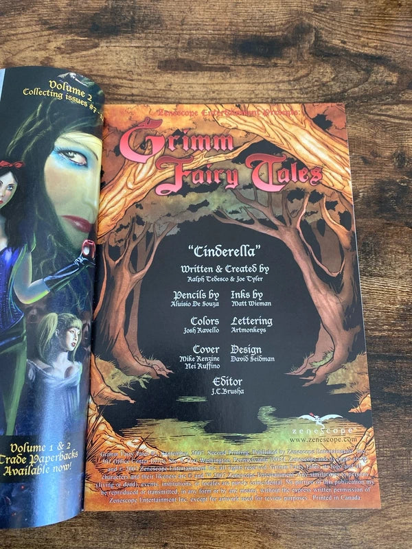 Grimm fairy tales zenescope comics collectible Cinderella