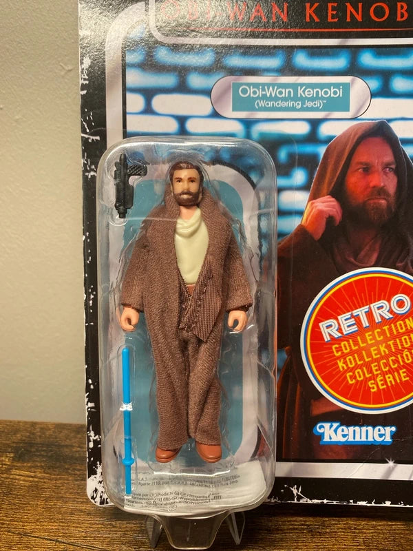 Star Wars Obi-Wan Kenobi (Wandering Jedi) Retro Kenner Figure Sealed collectible vintage