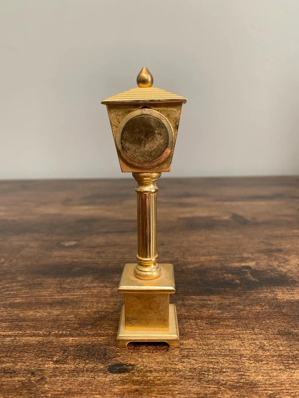 Miniature Street Lamp vintage Quartz Clock collectible display piece