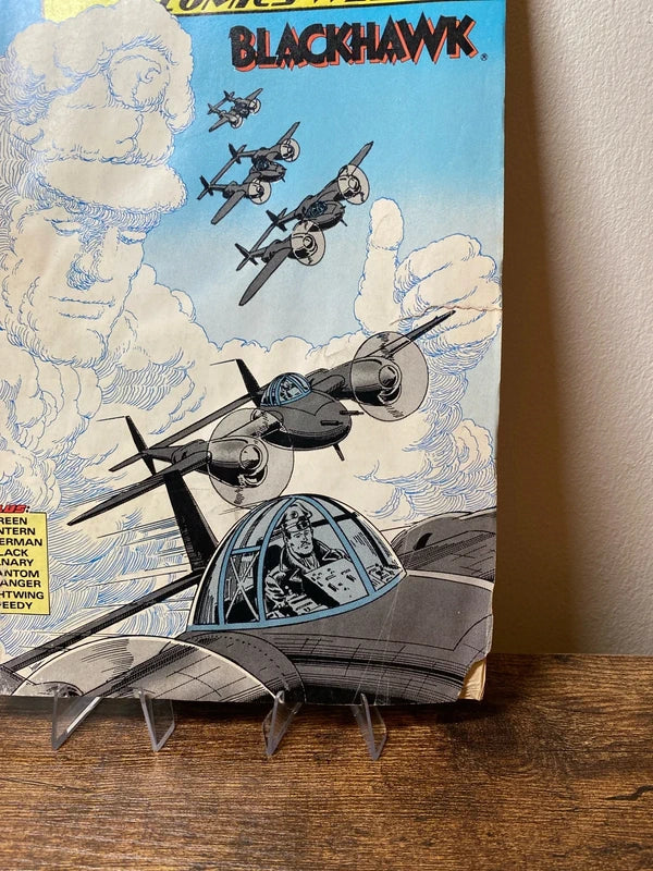 Action Comics Blackhawk feat. Superman vintage DC 1989 book