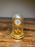 Eurastyle Brass Quartz Vintage Miniature Carriage Clock display collectible