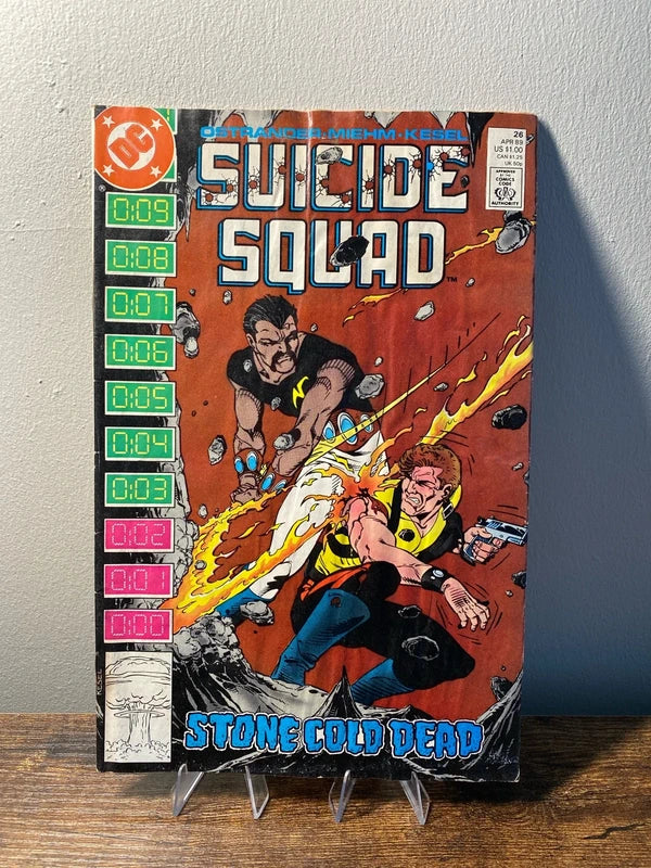 Vintage 80’s Suicide Squad DC comic book collectible display