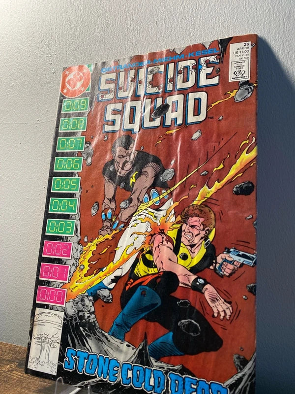 Vintage 80’s Suicide Squad DC comic book collectible display